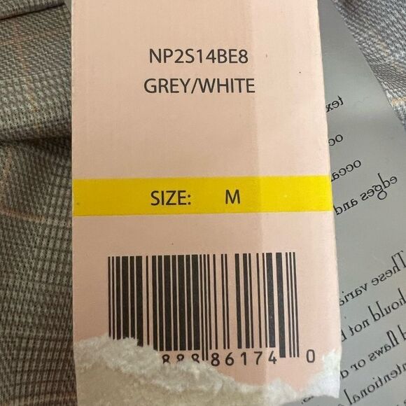 Nanette Lepore pull on grey white checkered ankle pants academia professional - Picture 5 of 16